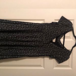 Ralph Lauren denim supply black floral dress 90s style